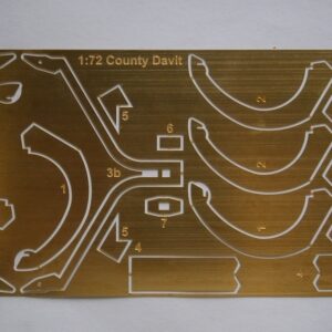 1/72nd County Class Destroyer Etched Davit fret